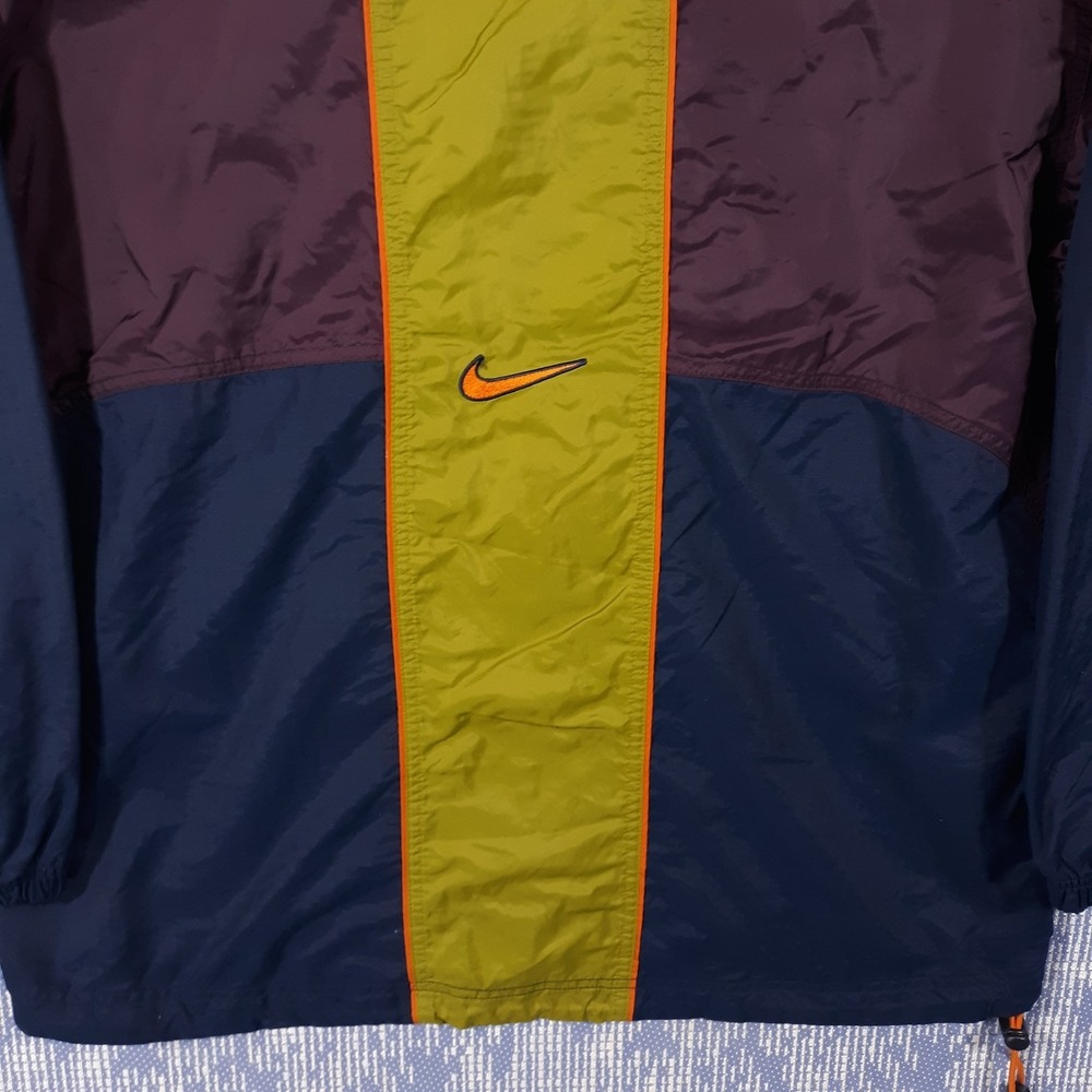 Vintage Nike Windbreaker Anorak Pullover Size Large Colorblock 90's - Picture 11 of 14